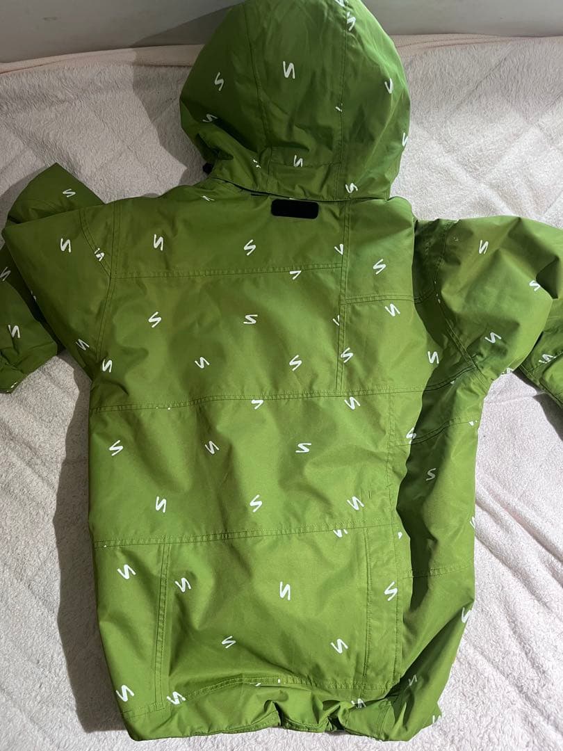 Salomon shell 防水ジャケット グリーン