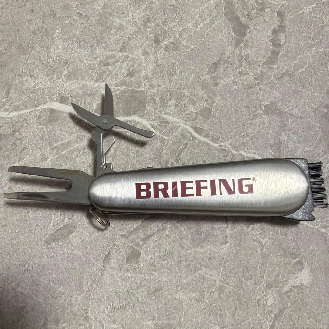 【希少】BRIEFING ゴルフ マルチツール グリーンフォーク ハサミ ブラシ