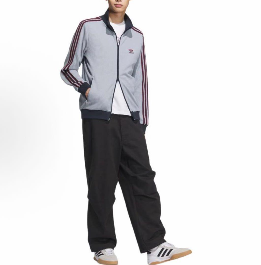 日本未発売M adidas 長袖ジャケット シルバーグレー KB8953
