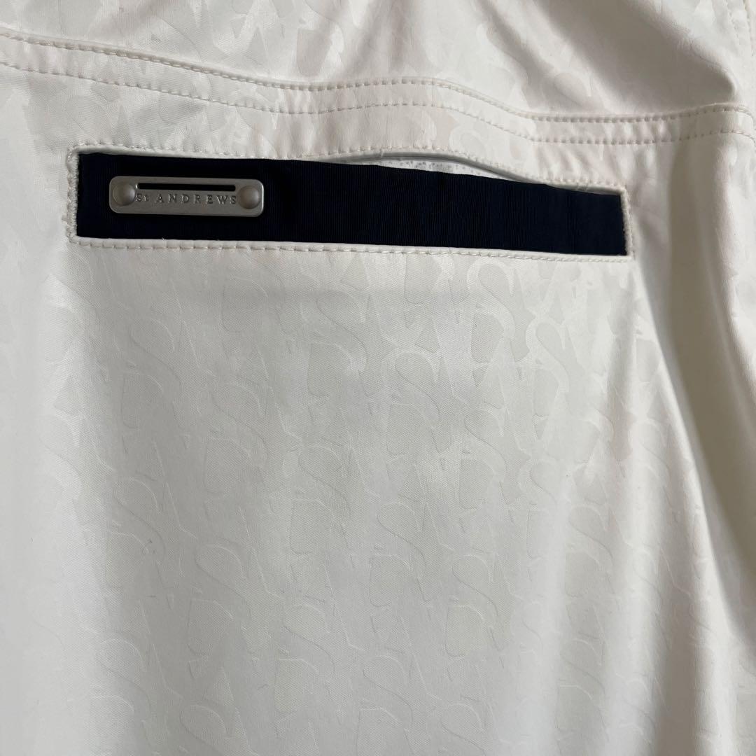 St ANDREWS ロゴ入りホワイトパンツ