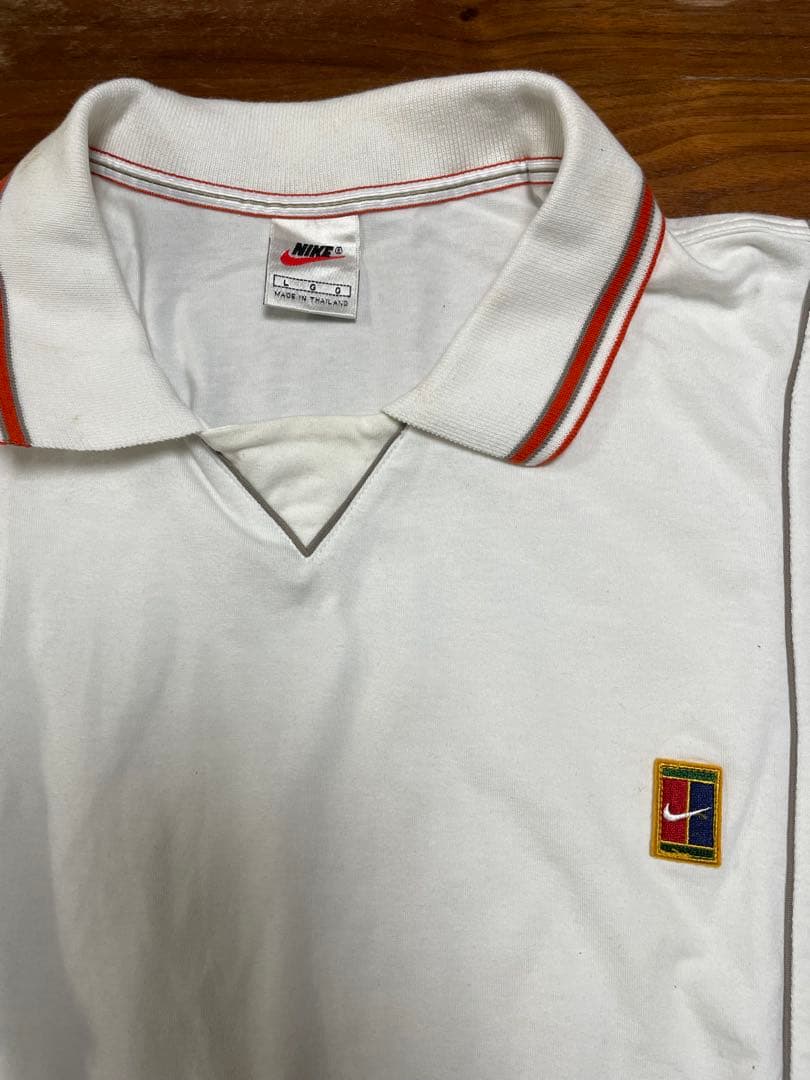 デッドストック 90s ナイキ テニス コート ポロシャツ Lサイズ