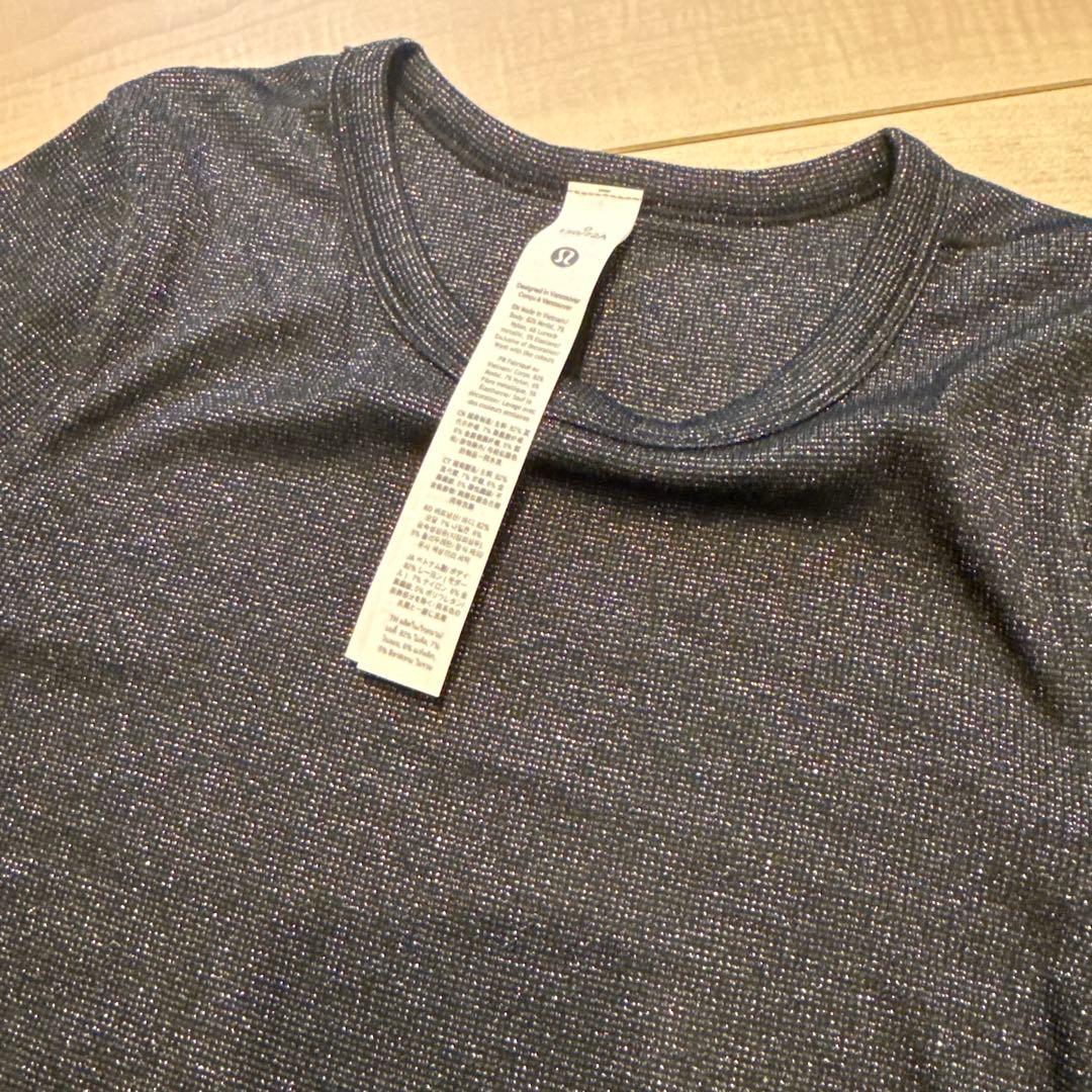 ルルレモン　Hold Tight 長袖スパークル ブラック