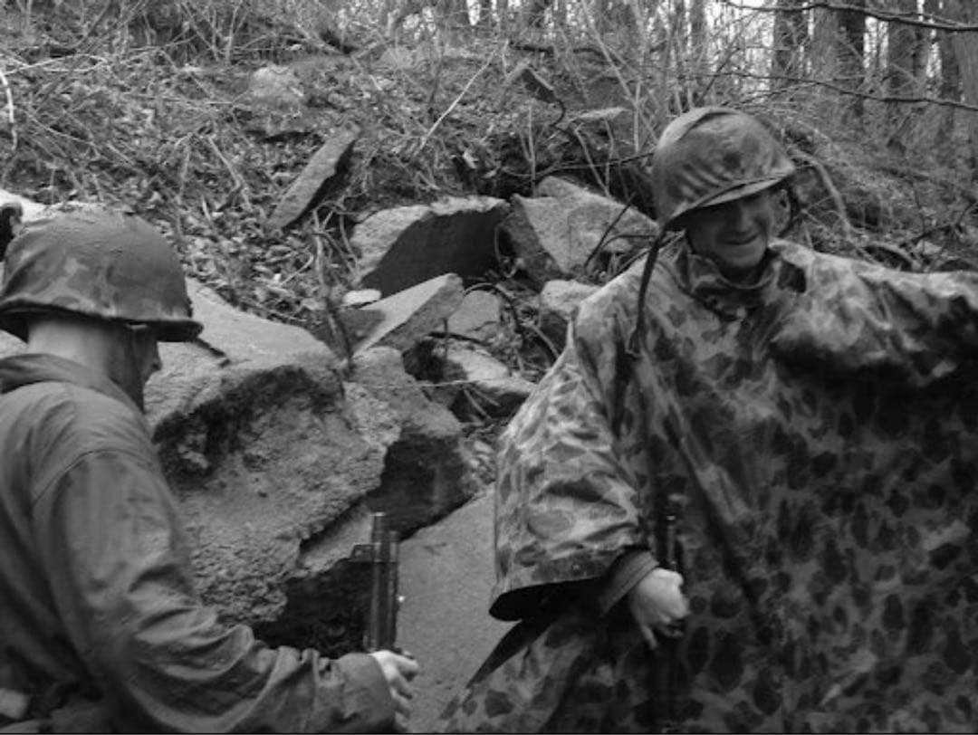 レア　米軍　ポンチョ　軍幕　第二次世界大戦　USMC ダックハンターカモ　タープ