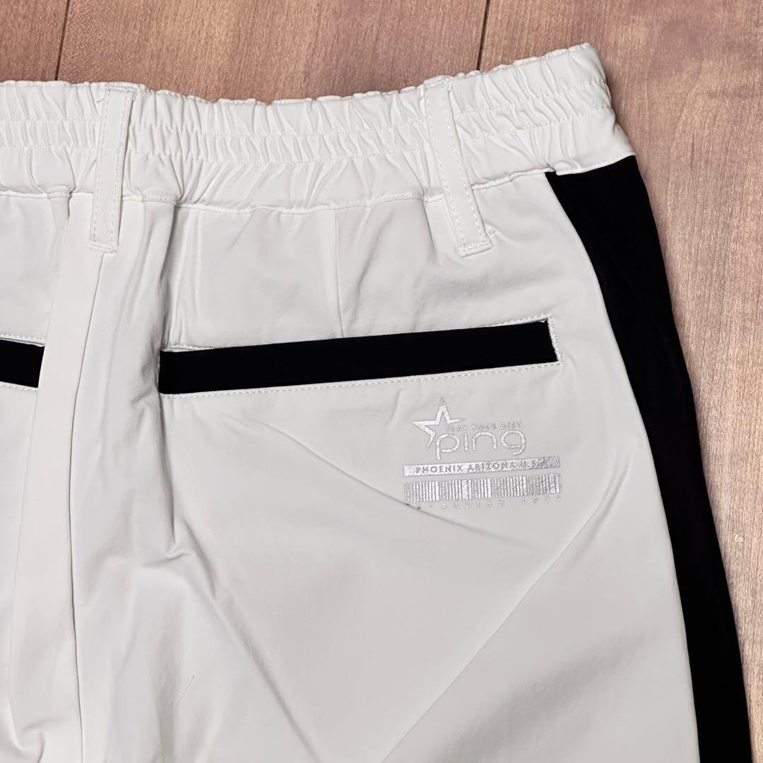 PING ロングパンツ　春夏　サイズS ホワイト　透け感なし　ゴルフウェア