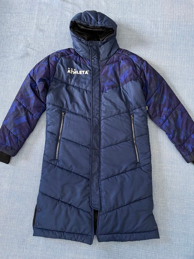 アスレタ ATHLETA カモフラ ベンチコート M