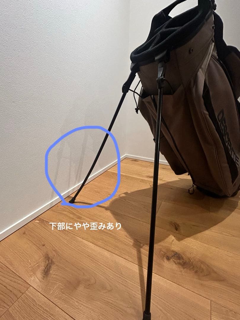 DESCENTE スタンド付きゴルフバッグ カーキ