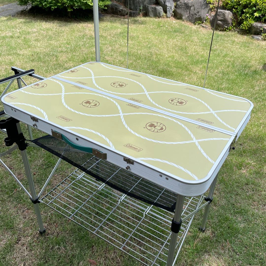 Coleman オールインワンキッチンテーブル　グリーン
