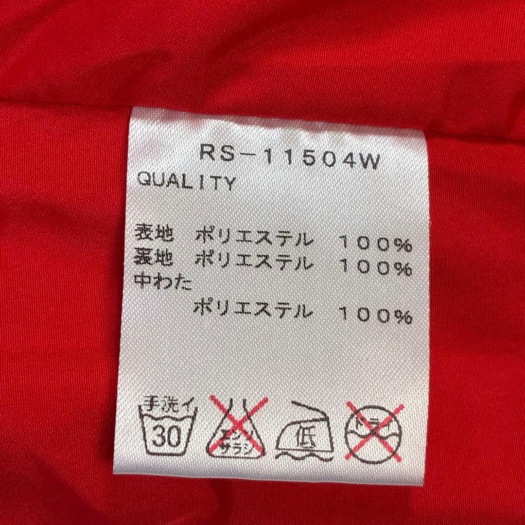 Russeluno中綿スカートM赤白ゴルフ防寒春先OKロゴ入レディース 可愛い