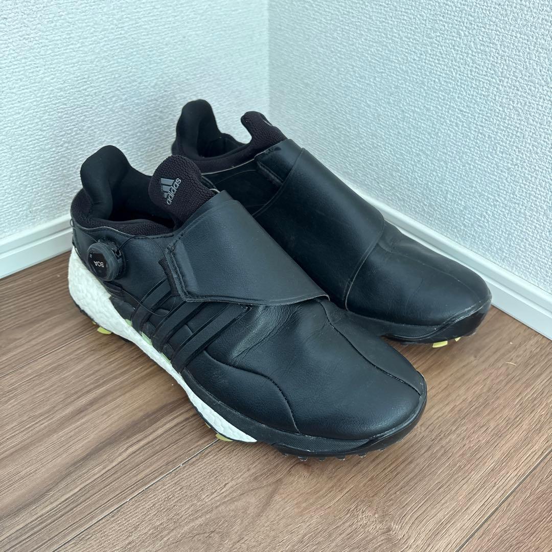 adidas BOOST ツアー360 22 ボアゴルフ　ブラック　29c