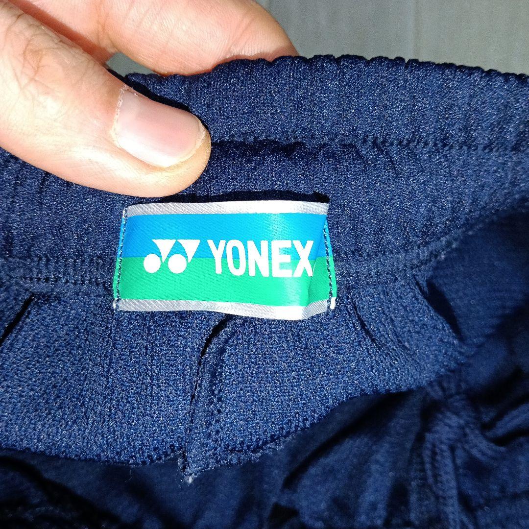 【美品】YONEX トレーニングウェアセット　Mサイズ　ネイビー/ホワイト