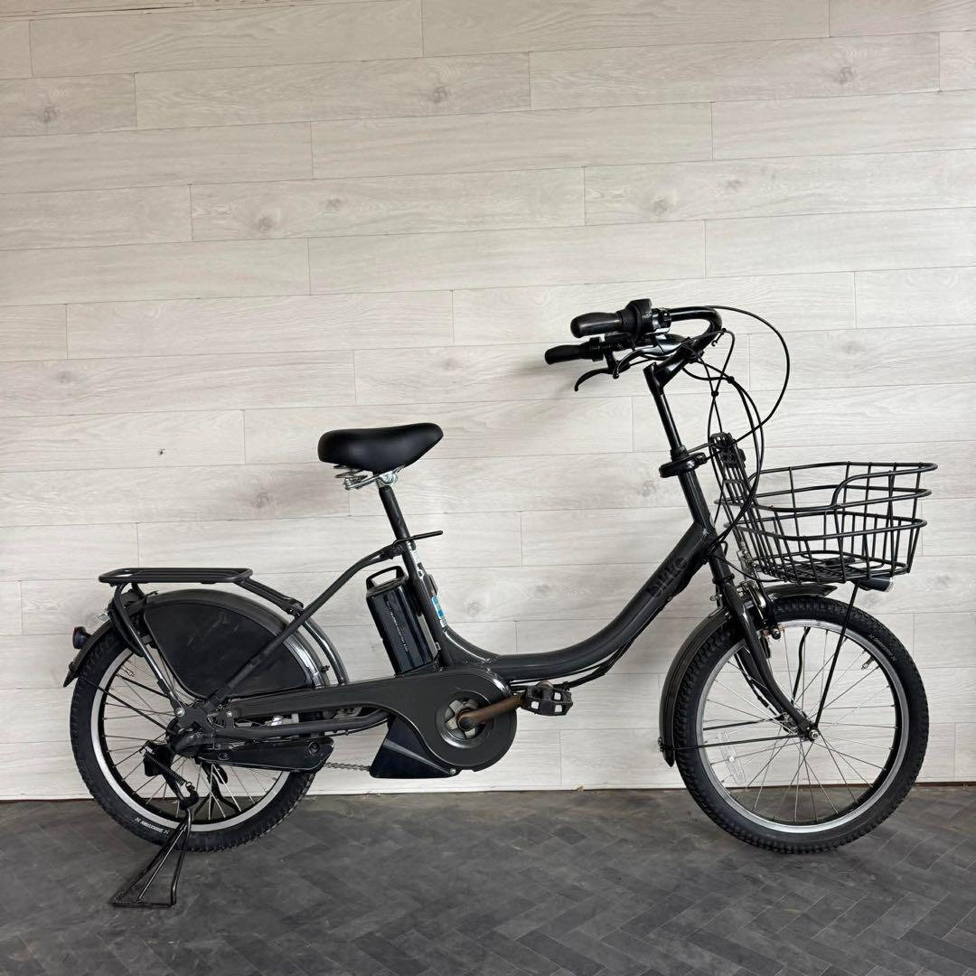 電動アシスト自転車 ブラック 前バスケット付き