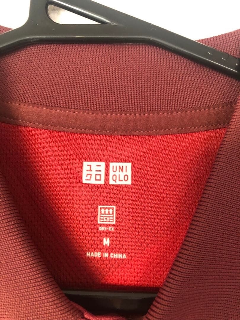 新品未使用　UNIQLO NKドライEXポロシャツ M レッド
