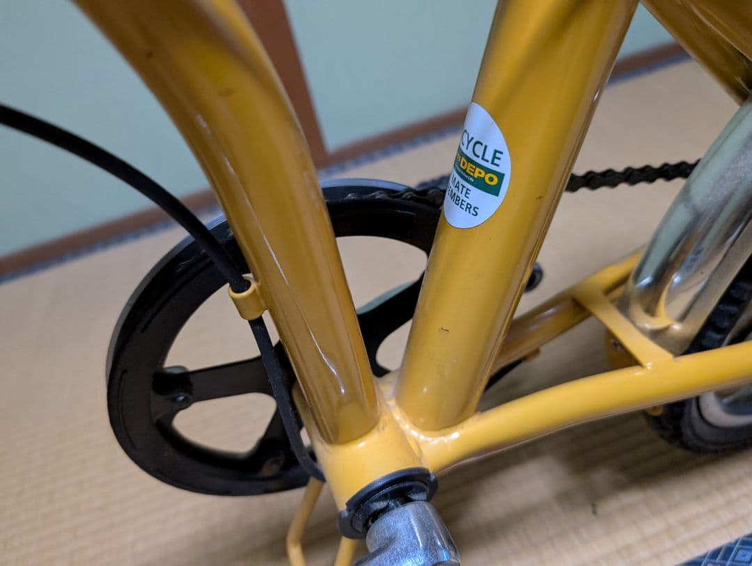 RENAULT 折りたたみ自転車 黄色
