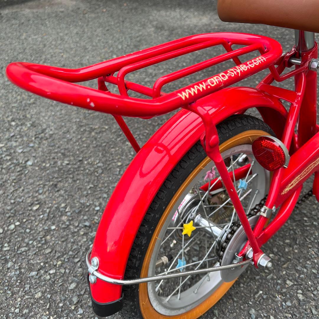 自転車子供用(幼児用) 赤 14インチ 【発送】