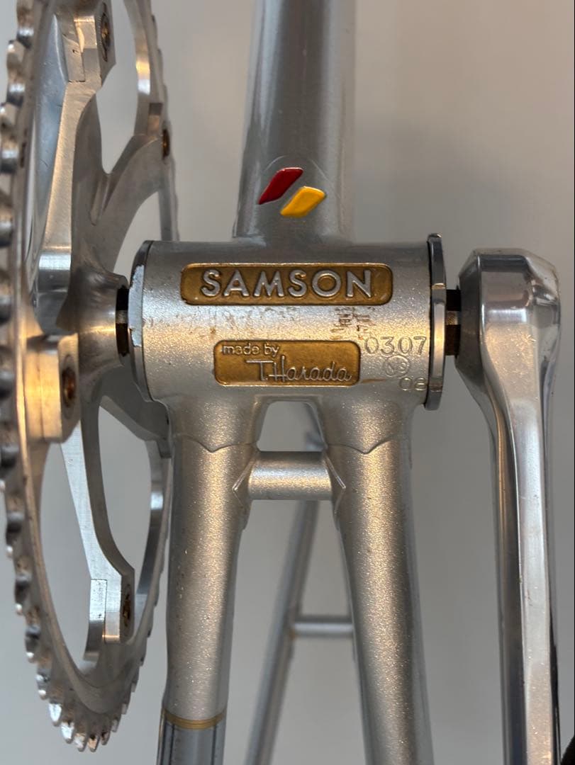 SAMSON NJS認定 ピスト フレームセット 512mm BB/ヘッド付