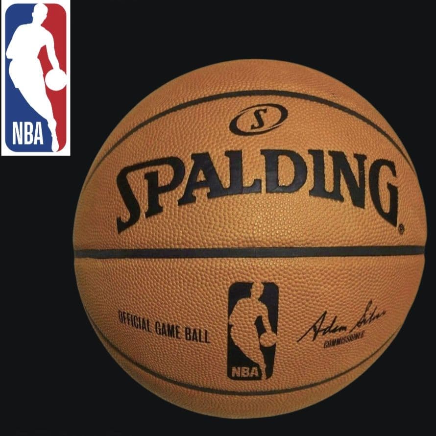 【希少新品】 SPALDING NBA 公式球 6.5号 天然革皮
