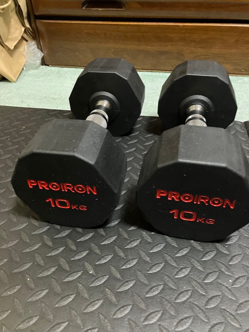美品PROIRON ジムダンベル 10kg2個セット