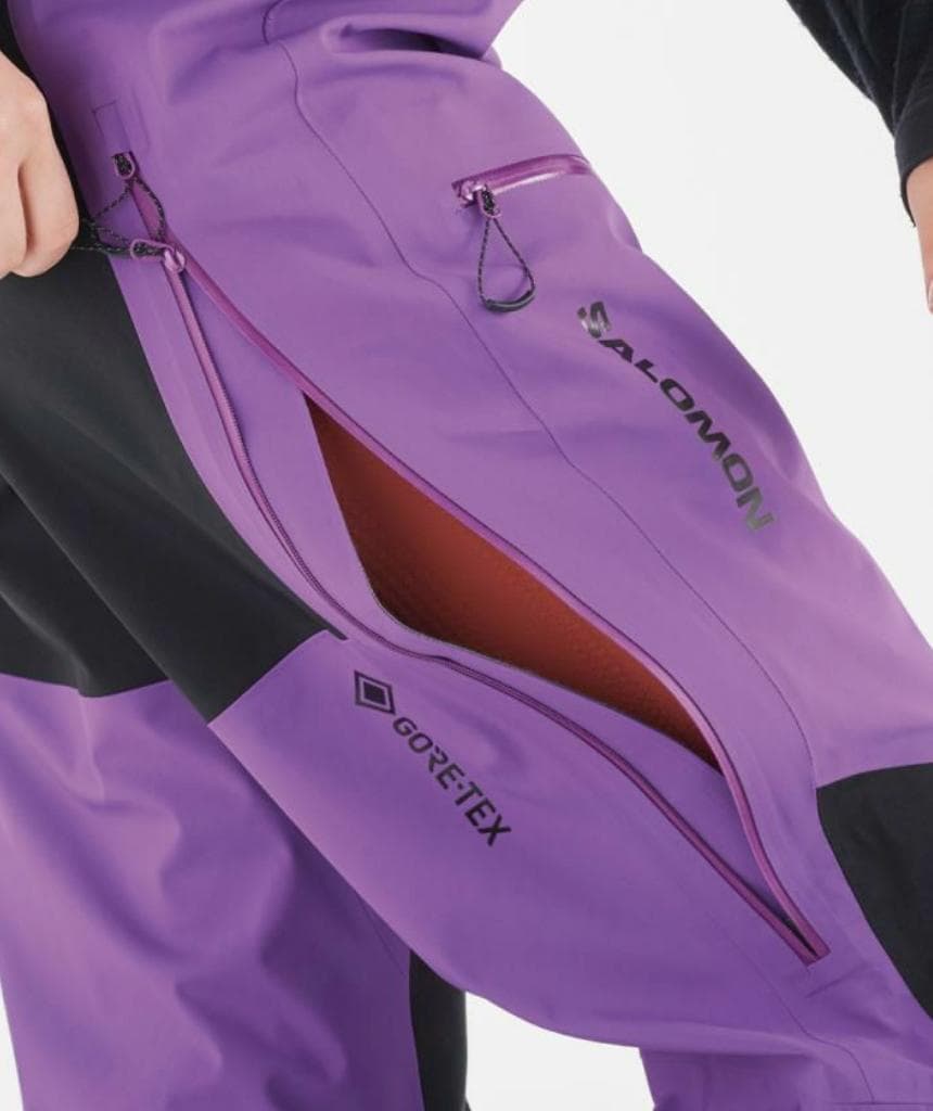サロモン 男性用　シェルビブパンツ M MOON PATROL GORETEX