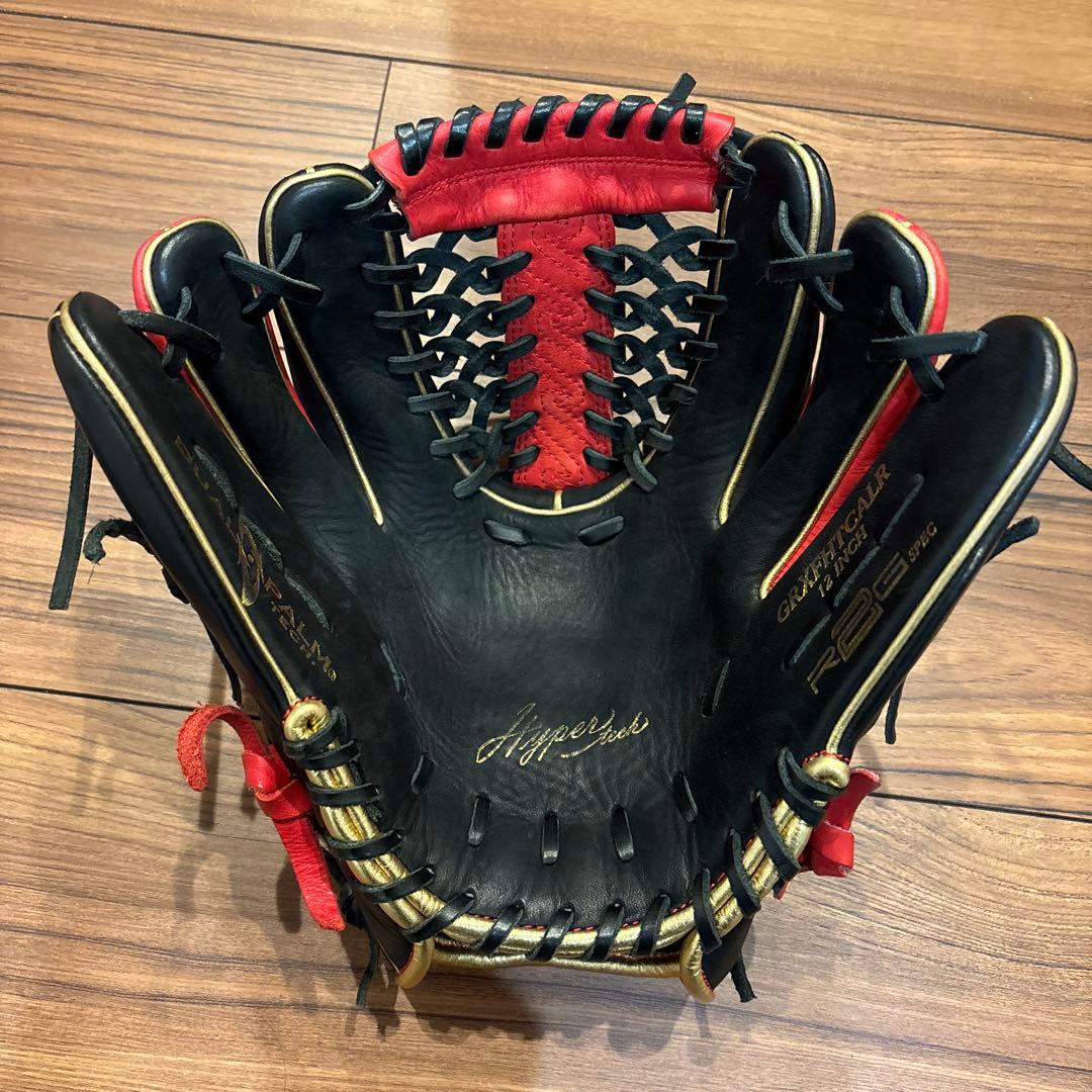 ローリングス　両投げ　グローブ　赤　黒　ゴールド