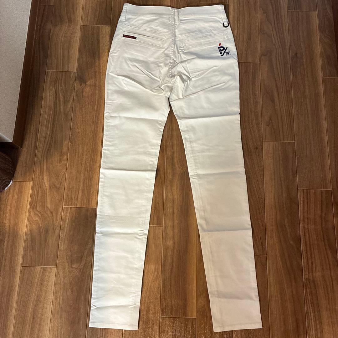 【新品】PEARLY GATES ホワイト スリムフィットパンツ サイズ0