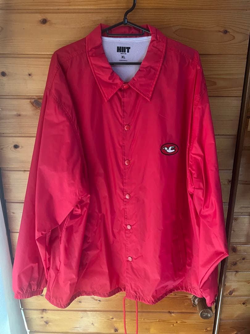 新品　HIIT × CLUBHAUS コーチジャケット クラブハウス レッド