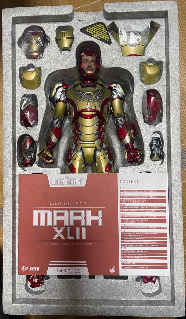 ホットトイズ　アイアンマン3マーク42 ダイキャスト