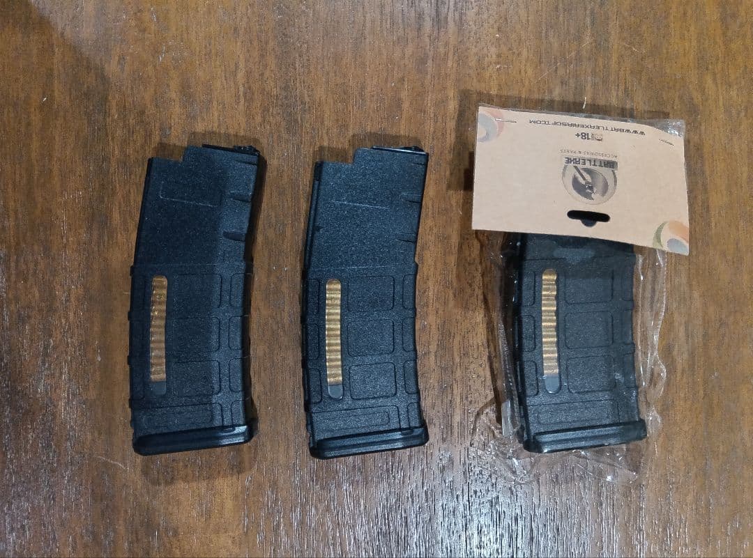 BATTLEAXE製 東京マルイ次世代M4系用PMAG 3本セット