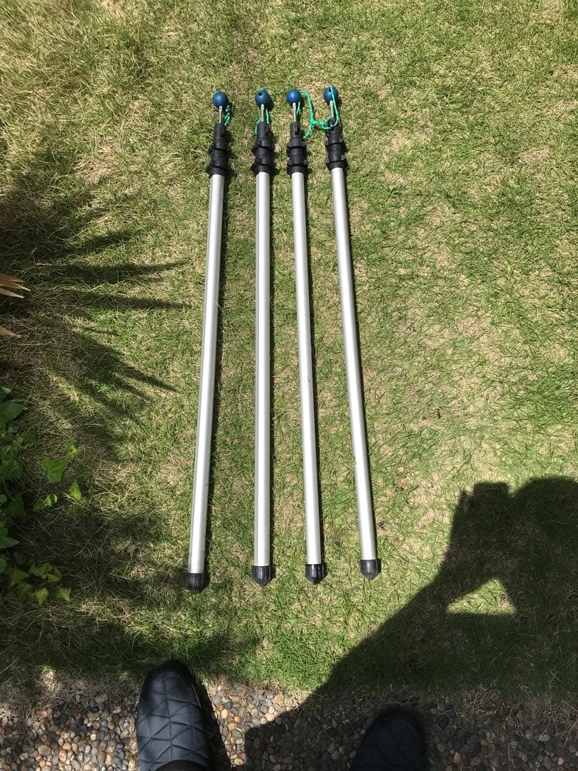 LOGOS システムロックポール230cm 4本セット　タープポール　ロゴス