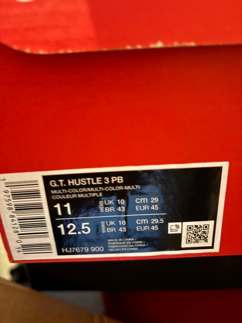 新品 NIKE G.T. HUSTLE3 PB 29cm