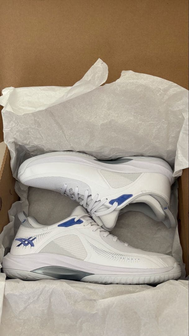 asics バスケットボールシューズ ホワイト/ブルー