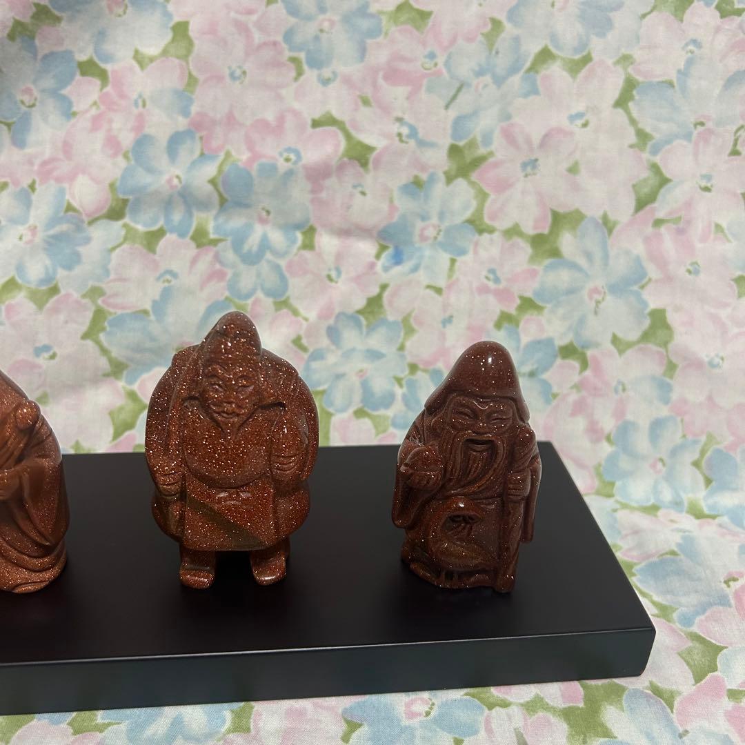 七福神 置物　砂金石　縁起物　アンティーク