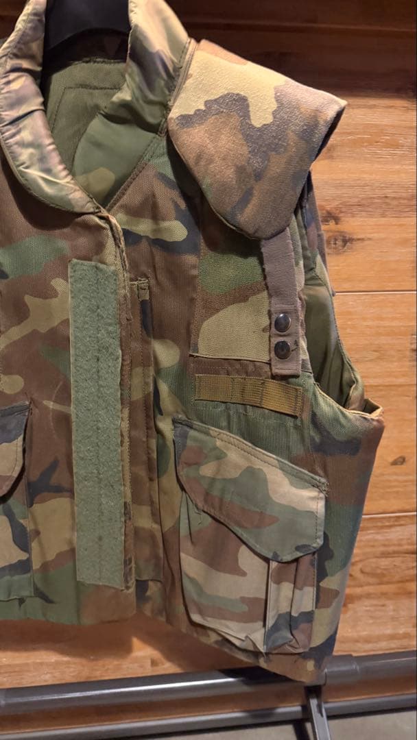 米軍 ボディアーマー ベスト 迷彩 ウッドランド M 軍物 実物 タクティカル