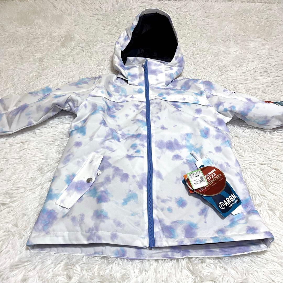 新品タグ付 ARBN 可愛い 女の子 160 スノーウェア上下 スキー スノボ