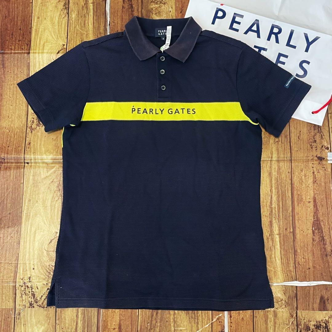 パーリーゲイツ　ポロシャツ　4 メンズ　Mサイズ　PEARLYGATES 半袖