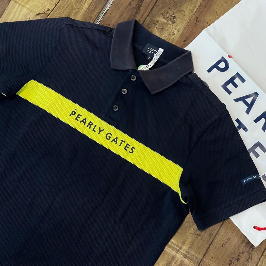 パーリーゲイツ　ポロシャツ　4 メンズ　Mサイズ　PEARLYGATES 半袖