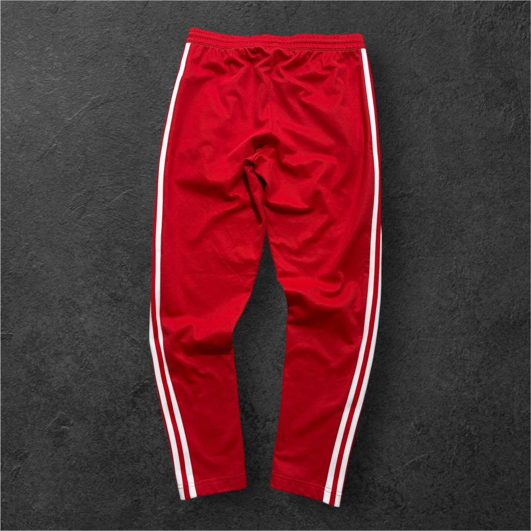 adidas ラインパンツ赤