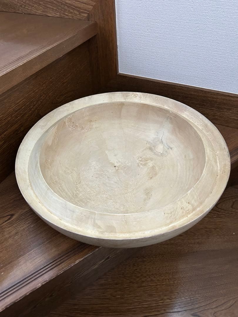 木のオブジェ アイボリー
