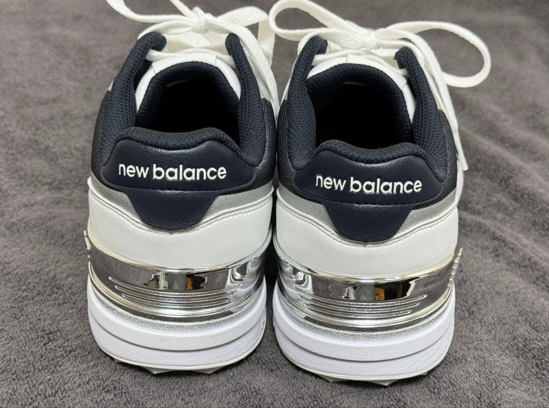 【未使用レベル】new balance ゴルフシューズ 25cm ソフトスパイク