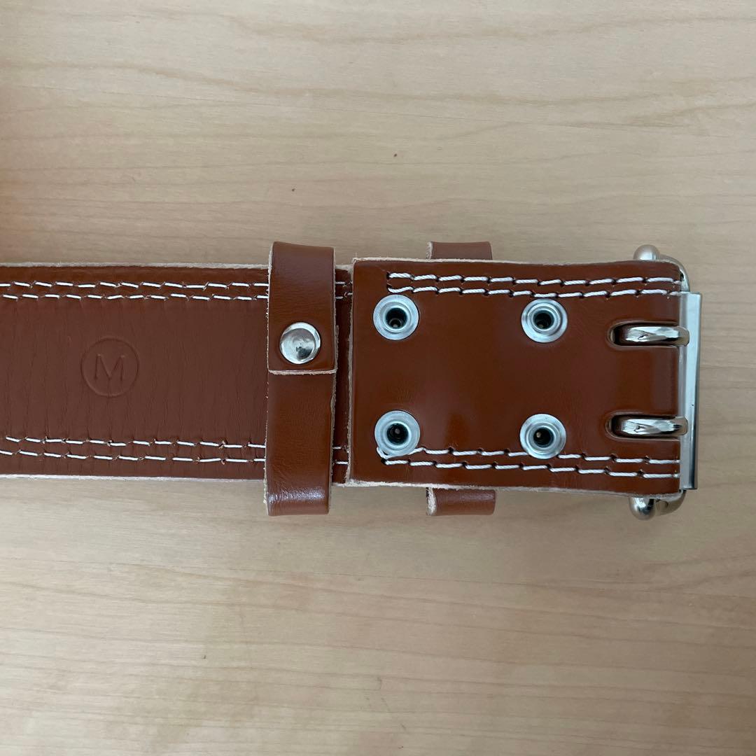 【美品】GOLD'S GYM G3324 プロレザーベルト Ｍサイズ
