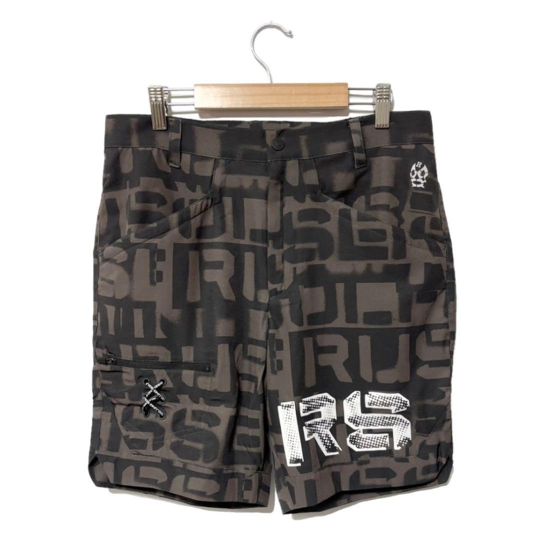 新品 ラッセルノ ゴルフ RS グラフィティー ロゴ ショーツ ブラック XL