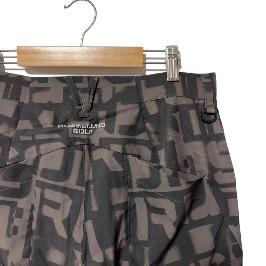新品 ラッセルノ ゴルフ RS グラフィティー ロゴ ショーツ ブラック XL