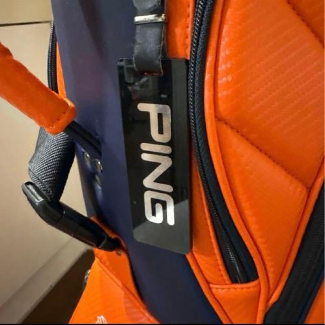 PING ピンの2021年モデル「バイカラー」キャディーバック OR/NV 9型