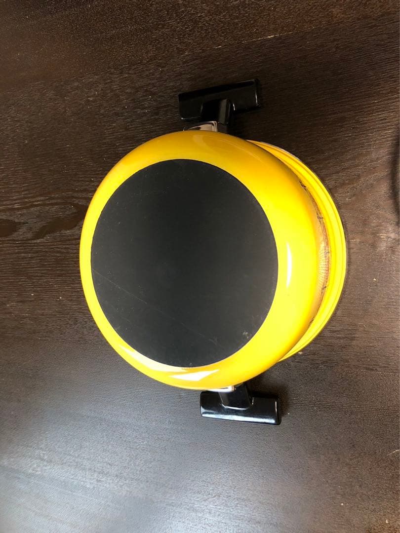 エヴェレスト　ホーロー　両手鍋　 イエロー 20cm ガラス蓋　琺瑯　昭和レトロ