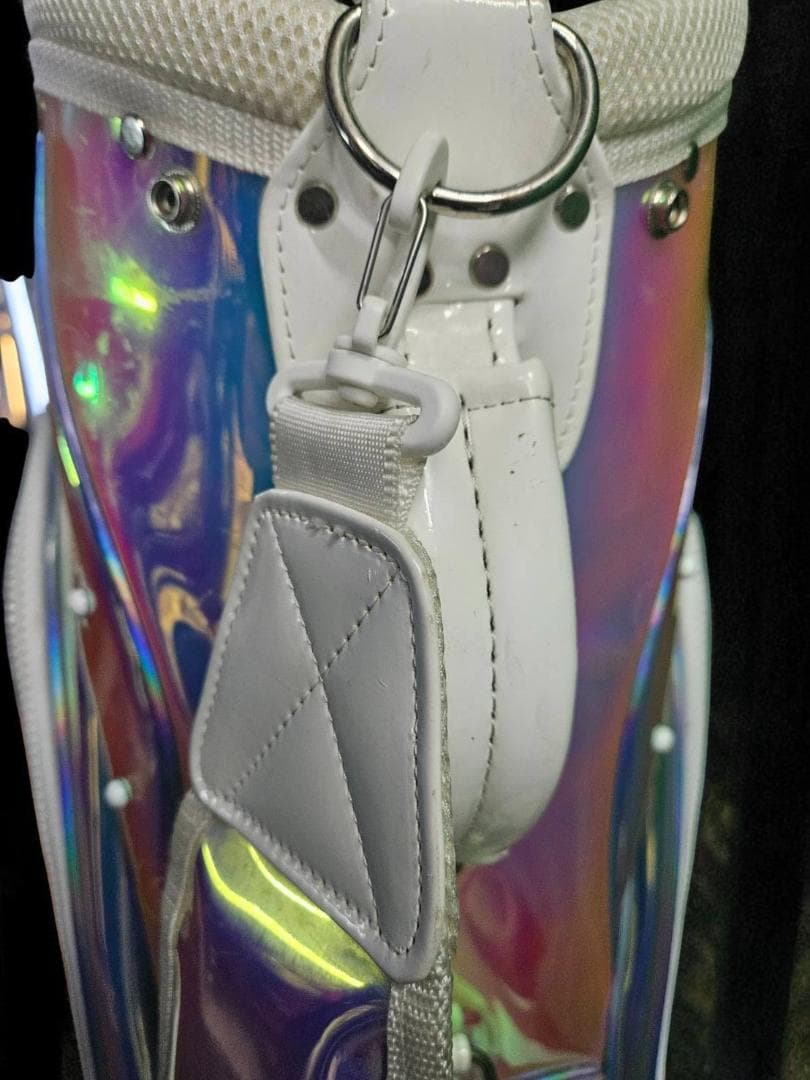 送料無料/超美品　HONMA 虹色エナメル高級キャディバッグ