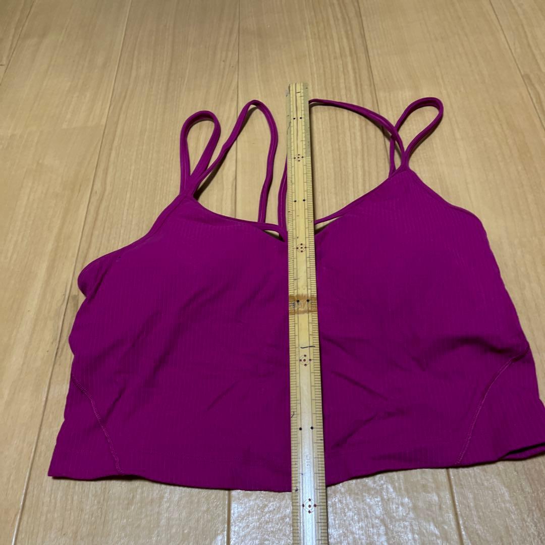 lululemonルルレモン パープル ストラップブラトップ