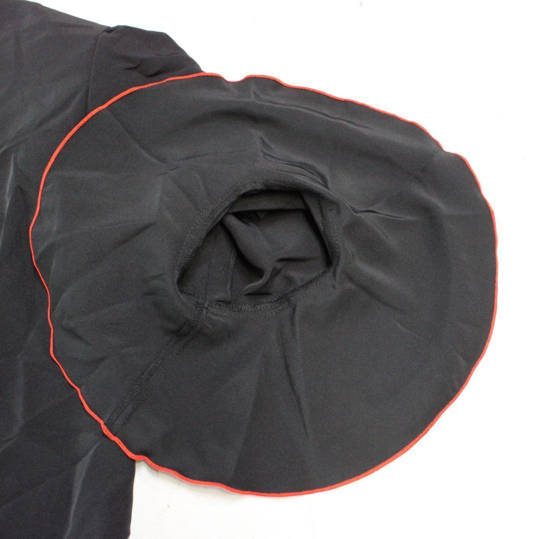【新品フラメンコ衣装】上下セット ファルダ トップス スカート シージョ 黒 赤