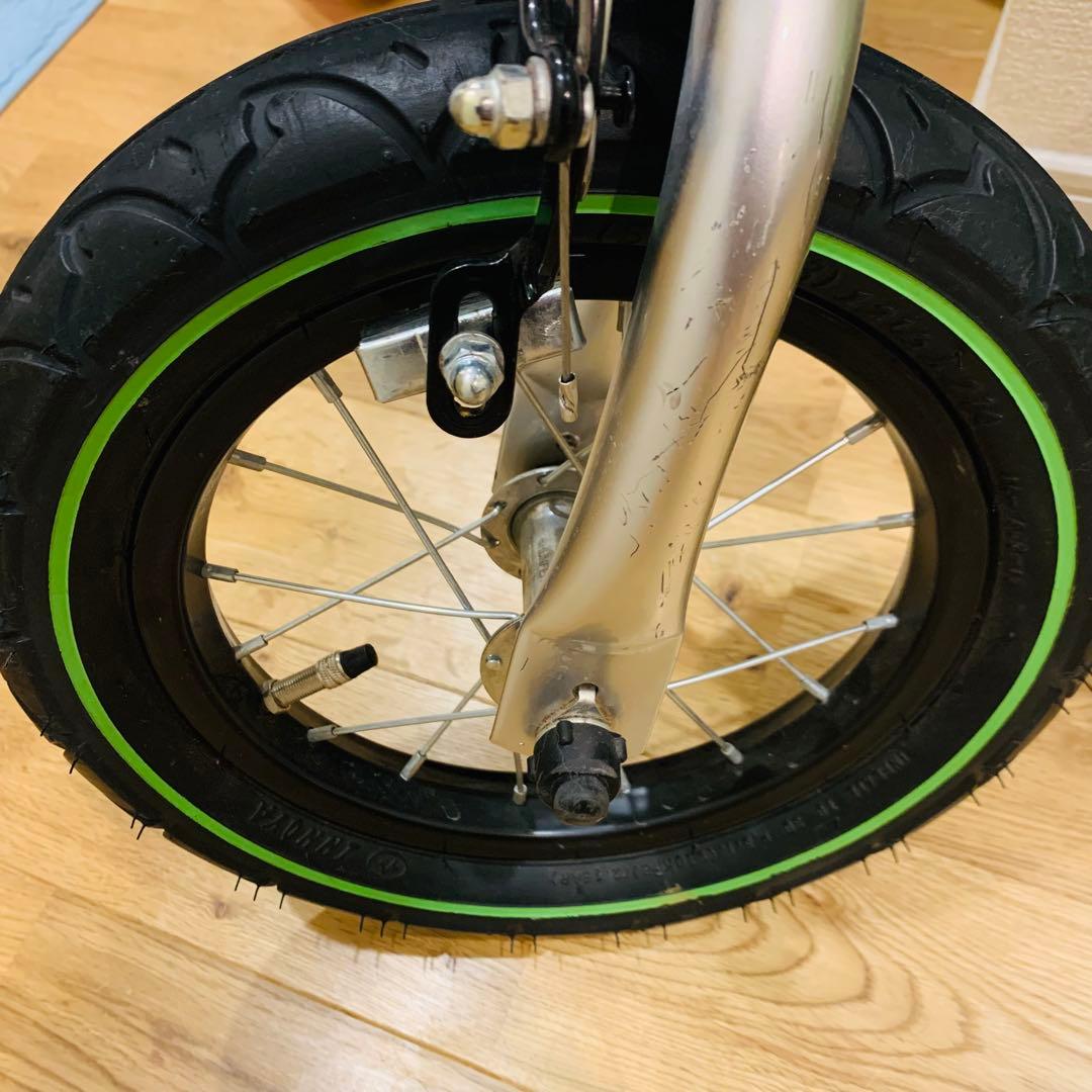 【へんしんバイク】キッズバイク 子供用自転車 ライトグリーン 補助なし練習