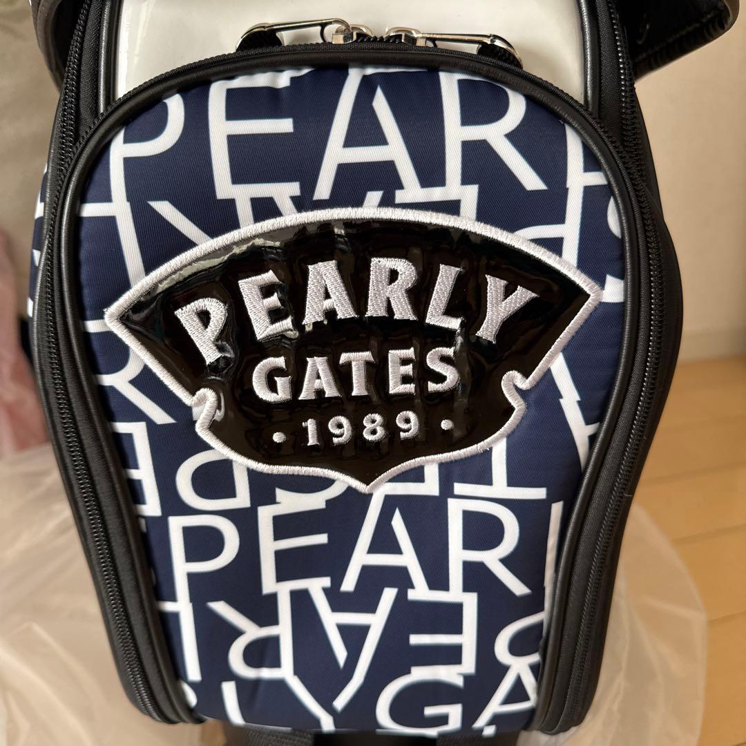 PEARLY GATES ネイビーキャディバッグ　パーリゲイツ　キャスター付き
