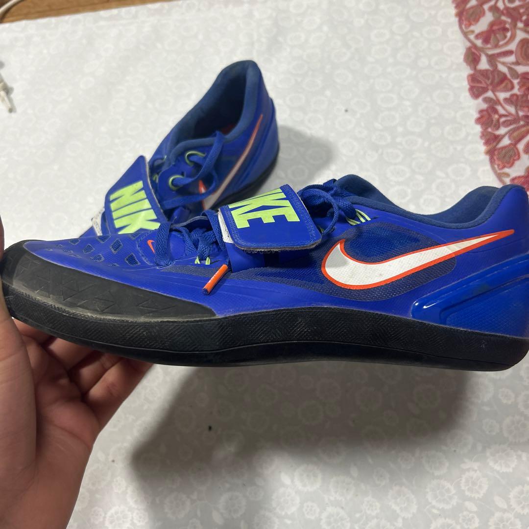 NIKE ズームローテーショナル　27cm 投擲シューズ青 ベルクロストラップ