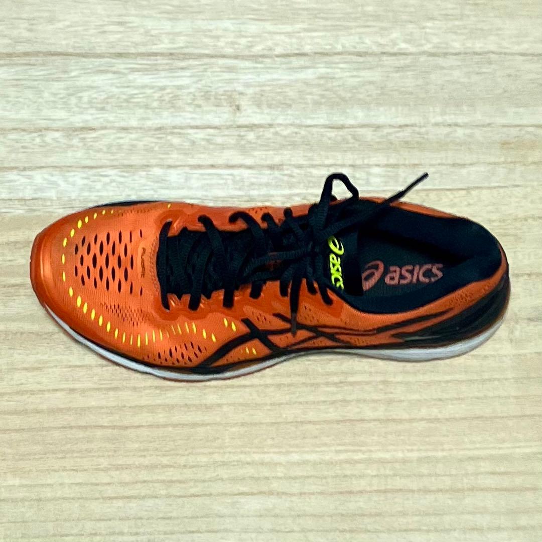 美品 アシックス ASICS ゲルカヤノ オレンジ 27cm